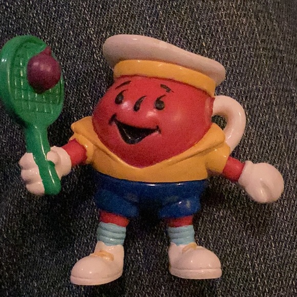 ⚜️ Vintage Kool-Aid Figures Tennis player and Weightlifter EPLC - Picture 1 of 16